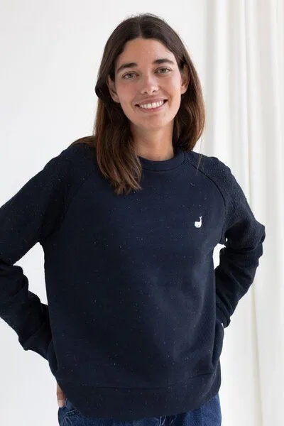 TWOTHIRDS TWOTHIRDS Klassisches Sweatshirt Santa Monica, Navy, – Produktbild 3 von 3