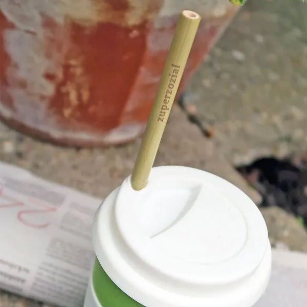 Zuperzozial Zuperzozial Wiederverwendbare Bambus Strohhalme, 6 Stk. – Produktbild 4 von 4