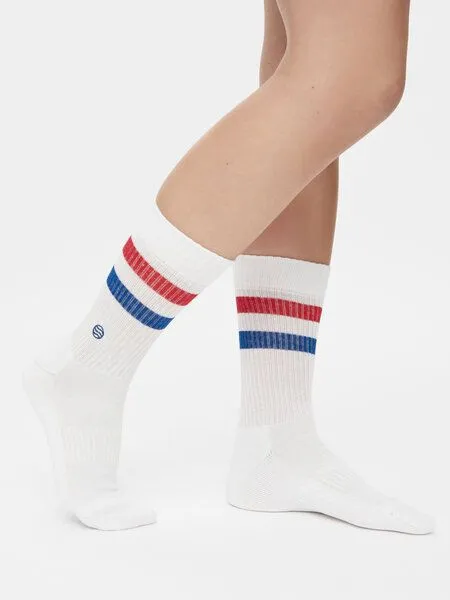 Natural Vibes Natural Vibes Crew Socken Bio GOTS | Tennissocken | Sport | Herren Damen Socken, Weiss, – Produktbild 2 von 3