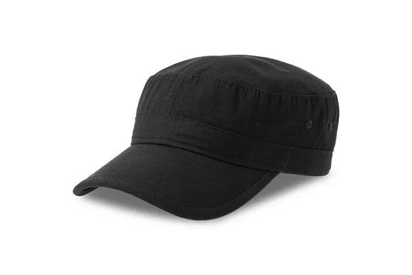 Atlantis Headwear Atlantis Headwear Military / Cuba-Cap, Schwarz, – Produktbild 2 von 2