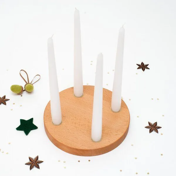 klotzaufklotz klotzaufklotz kleiner Adventskranz – Produktbild 2 von 4