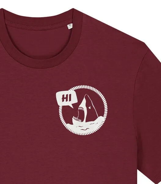 päfjes päfjes - Hi Hai Haidrun - Baumwoll Männer T-Shirt, Rot, – Produktbild 2 von 4