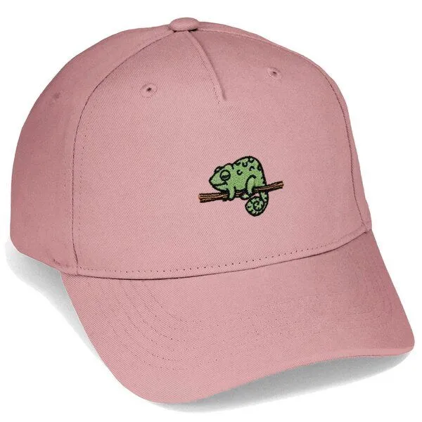LIGARTI Bestickte Cap – Mareike das Chamäleon – LIGARTI Tiermanufaktur, Altrosa, – Produktbild 1 von 4