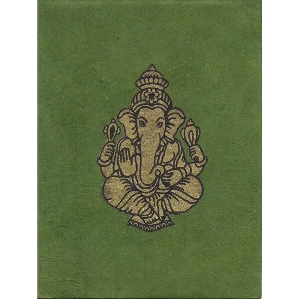 Just Be Just Be Briefkarte Ganesh, Olivegrün, – Produktbild 1 von 3
