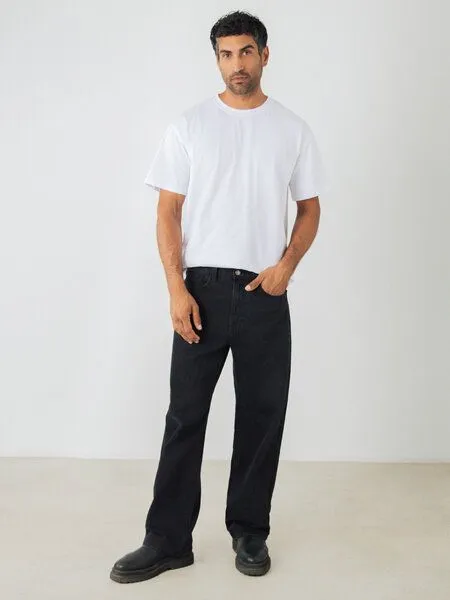 Honest Basics Honest Basics Herren Weite Jeans aus 100% Bio-Baumwolle, Blue, – Produktbild 1 von 3