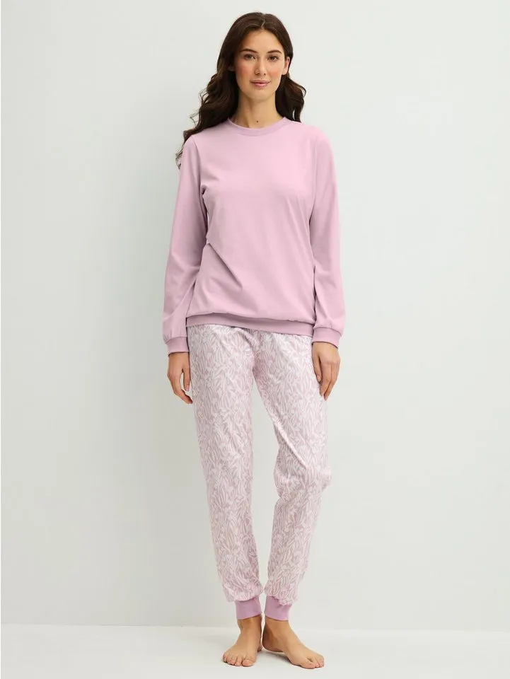 CALIDA CALIDA Pyjama Flower Nights Damen (2 tlg) weich, bequem und leicht, Lila, – Produktbild 2 von 5