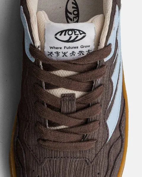 MoEa MoEa Sneakers Veyron Low - Brown & Sky - Mushroom, Brown, – Produktbild 3 von 4