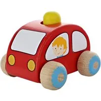 Goki goki Spielzeugauto mit Hupe aus Birkenholz 7 x 7,5 x 6,3 cm – Produktbild 1 von 1