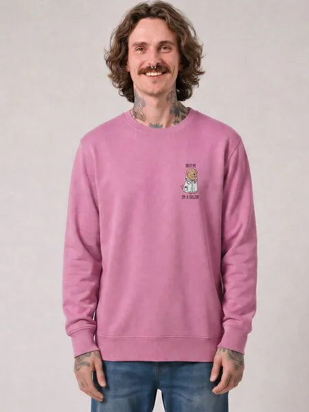 watapparel watapparel Sweatshirt Unisex Dogtor, Bubble pink, – Produktbild 2 von 2