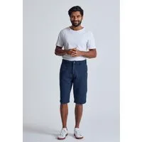 Flax and Loom Leinen Chino Shorts Modell: Bird, Navy, – Produktbild 2 von 2