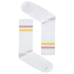 GreenBomb GREENBOMB Tennis-Socken Yell Pin Stripes White – Produktbild 1 von 1