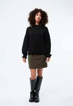Givn Berlin Givn Berlin Stricksweater GBJUSTINE aus Bio-Merinowolle mit Bubbleknit – Produktbild 1 von 1