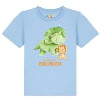 watabout kids watabout.kids T-Shirt Kinder Dinosaurier 07 Kleiner Bruder, Blue soul, – Produktbild 1 von 1
