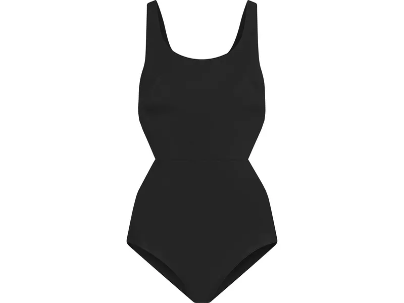 Bleed Bleed Damen-Badeanzug mit Taillendetail, Schwarz, – Produktbild 1 von 1