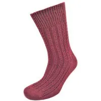 BLS Organic BLS Organic GOTS zertifizierte Bio-wolle Kettendesign Damen Socken, Ziegelrot, – Produktbild 1 von 1