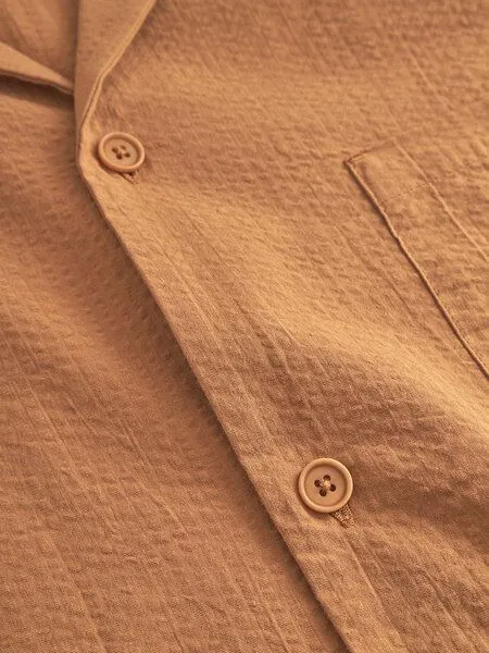 Rotholz Rotholz Bowling Shirt - Unisex aus Bio-Baumwolle, Karamel (braun), – Produktbild 3 von 4