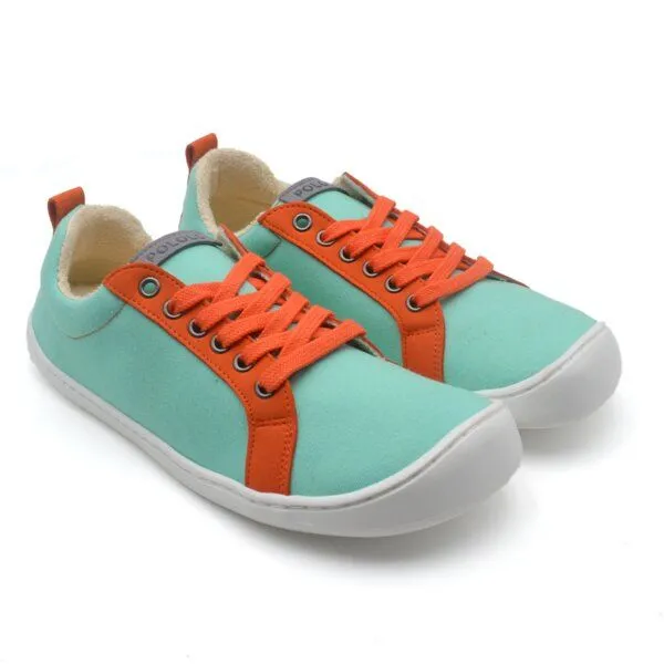Pololo Pololo Plus Barfuß Sneaker Baumwolle, unisex, Türkis, – Produktbild 1 von 4
