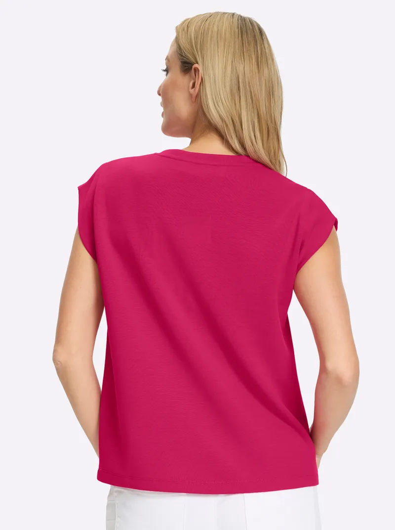 heine Rundhalsshirt pink, Pink, – Produktbild 2 von 2