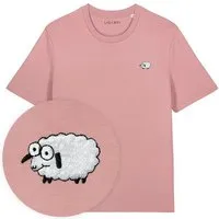 LIGARTI Besticktes T-Shirt – Wollke das Schaf – LIGARTI Tiermanufaktur – Produktbild 1 von 1