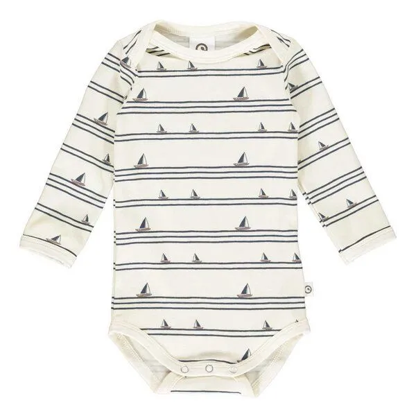 Fred's World by Green Cotton Fred's World by Green Cotton Langarm-Body Boat, Green, – Produktbild 1 von 1