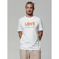 watapparel watapparel T-Shirt Unisex Love always wins, Off white, – Produktbild 1 von 1