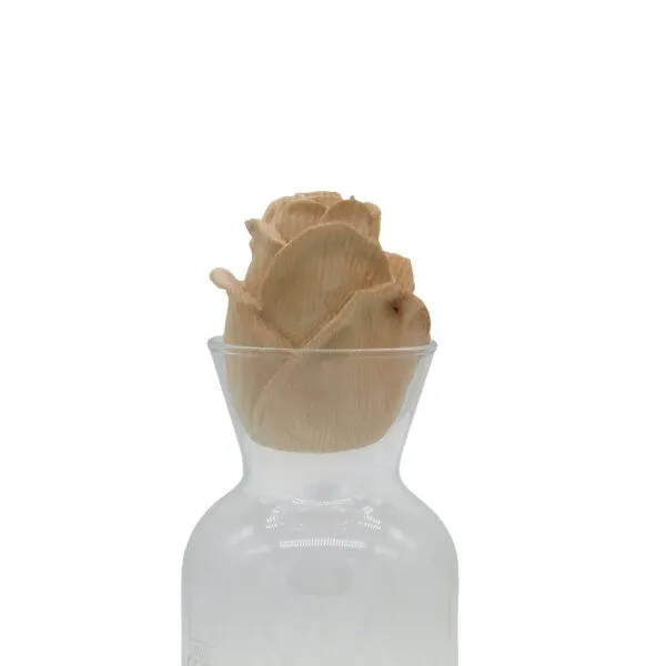 Demi-Art Demi-Art Karaffe mit Rose aus Zirbenholz – Produktbild 1 von 2