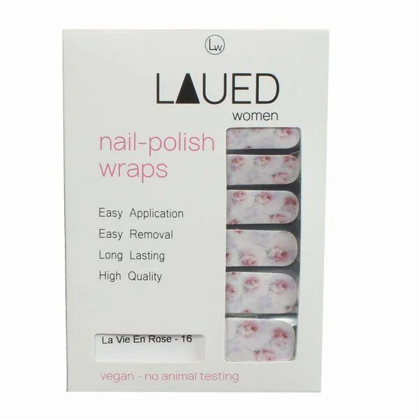 Vargu Vargu LAUED vegane Nagelfolien flower mood, La vie en rose, – Produktbild 3 von 4