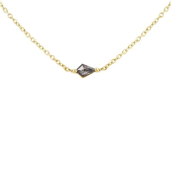 Eppi Eppi Halskette mit Salt and Pepper Diamant in Kite Form Ranka, Gelb, – Produktbild 1 von 3