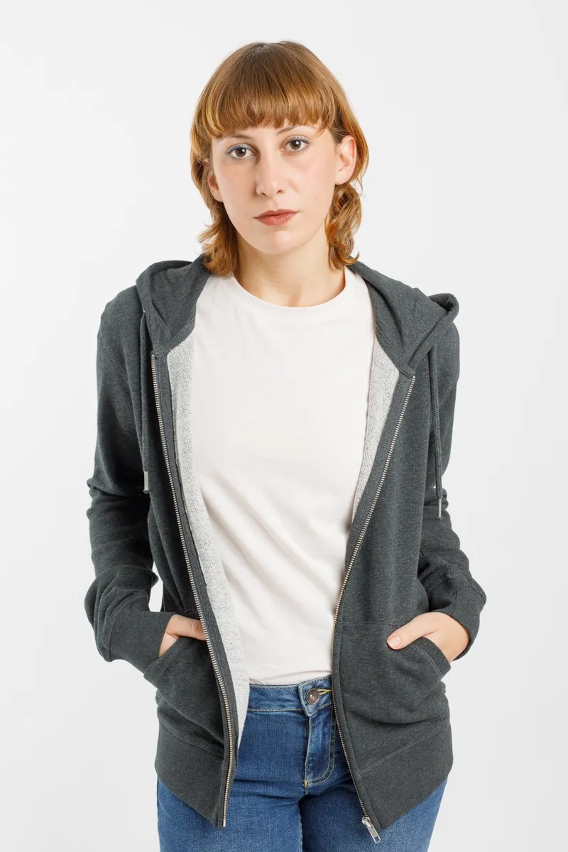 TORLAND TORLAND Herren vegan Zip Hoodie Connector, Grau, – Produktbild 2 von 2