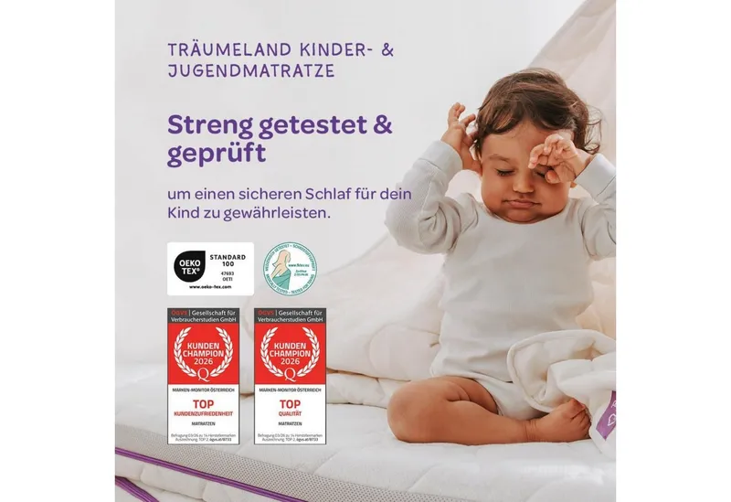Träumeland Träumeland Kindermatratze Matratze Brise 60x120 cm – Produktbild 1 von 5