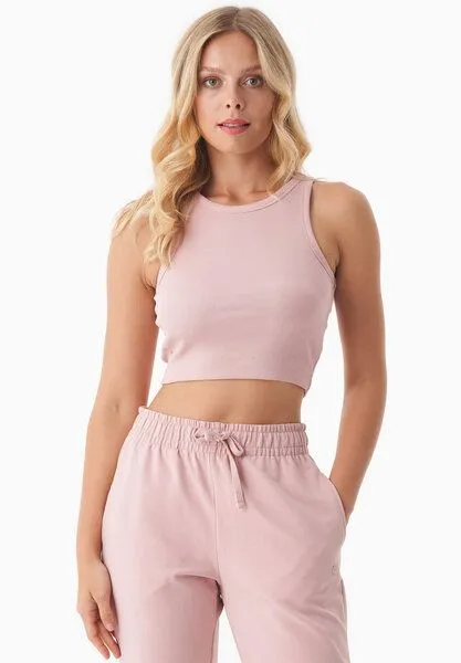 ORGANICATION ORGANICATION SONNIA | Cropped Rib Top aus Bio-Baumwolle, Light rose, – Produktbild 1 von 4