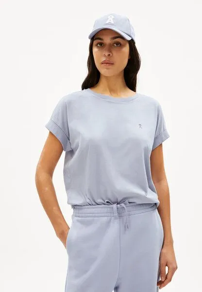 ARMEDANGELS ARMEDANGELS IDAARA Damen T-Shirt aus Bio-Baumwolle, Misty morning, – Produktbild 1 von 4