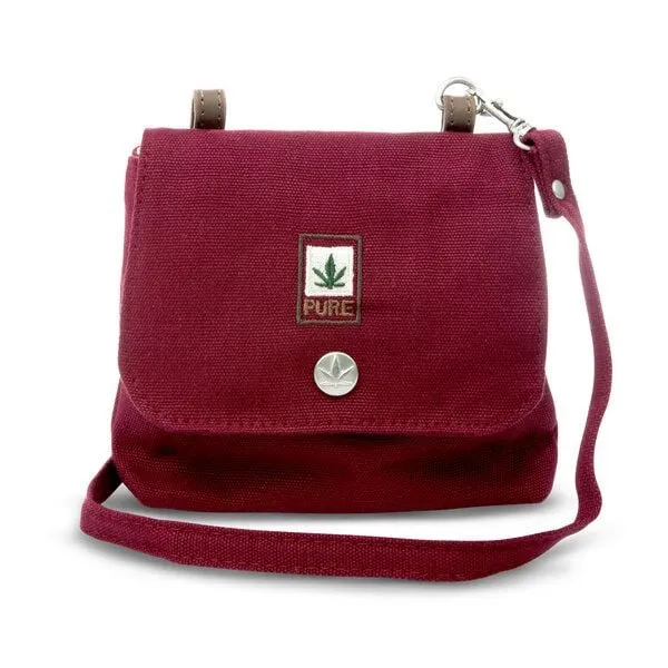 Pure Pure HF-0025 Hanf Schultertasche XS, Bordeaux, – Produktbild 1 von 2