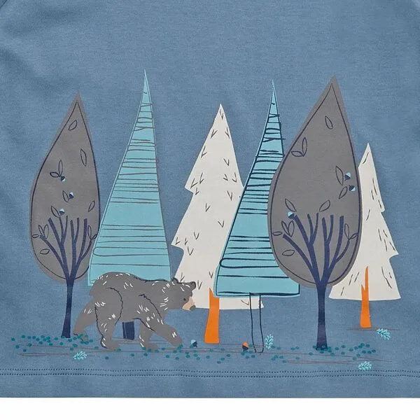 Sense Organics & friends in cooperation with GARY MASH Sense Organics & friends in cooperation with GARY MASH Langarm-Shirt Wald & Bär, Blau, – Produktbild 2 von 2