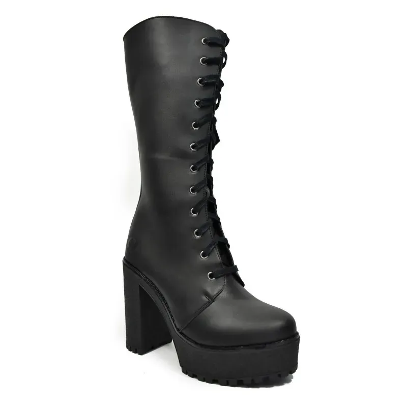 Altercore Altercore Damen vegan Stiefel Alexa, Schwarz, – Produktbild 1 von 2