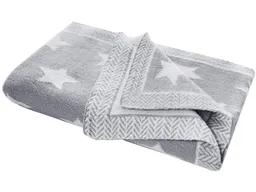HANS NATUR Babydecke Bio-Baumwolle, Sterne grey Maße 80 x 100cm – Produktbild 1 von 1