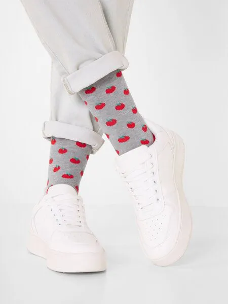 Natural Vibes Natural Vibes Bunte Socken Bio GOTS | Herren Damen Socken | Gemüse, Tomaten, – Produktbild 1 von 3