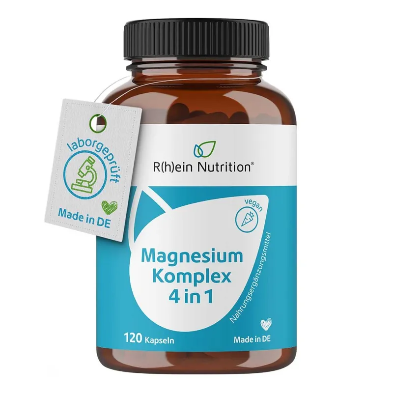 R(h)ein Nutrition R(h)ein Nutrition Magnesium Komplex 4in1 Vegan Kapseln – Produktbild 2 von 5