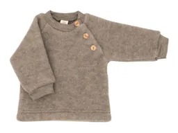 Engel natur Engel Natur Baby Pullover Bio-Merinowolle Wollfleece walnuss Gr. 62/68 – Produktbild 1 von 1