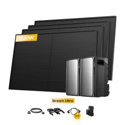 EcoFlow 2x EcoFlow Stream Ultra, All-in-One Speicher für Balkonkraftwerke, mit 4 x 455W Bifaziale Solarmodule, by Powerness - 2x Stream Ultra | 3840Wh / 1 x Smart Meter / Standardversand – Produktbild 1 von 1