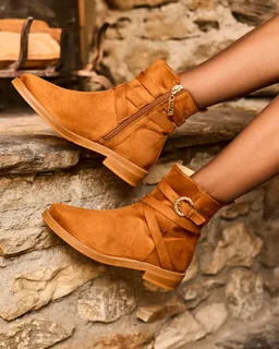 Minuit Sur Terre Minuit Sur Terre Damen vegan Stiefel Marmotte Kamelbraun – Produktbild 1 von 1