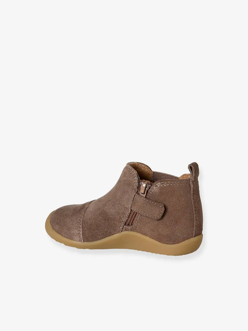 Vertbaudet Vertbaudet Baby Lederboots mit großzügiger Zehenbox, Beige, – Produktbild 3 von 4