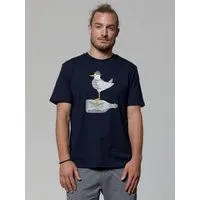 watapparel watapparel T-Shirt Unisex Möwe mit Hut, French navy, – Produktbild 1 von 1