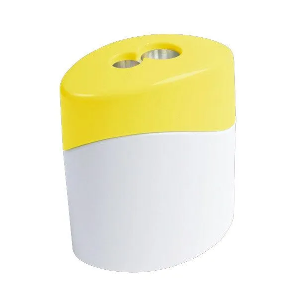 H R H R H+R Zweiloch Dosenspitzer, Zitrone, – Produktbild 1 von 2