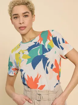 White Stuff Abbie T-Shirt mit Print - 50 – Produktbild 1 von 1