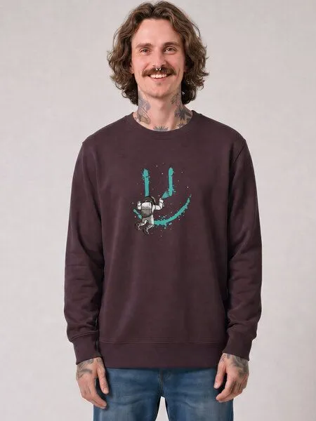 watapparel watapparel Sweatshirt Unisex Graffiti Astronaut, Red brown, – Produktbild 2 von 2