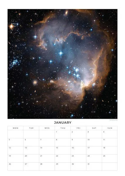 Photocircle Photocircle NASA Space Horizons Wandkalender 2027 – Terminplaner mit Fotos ferner Galaxien – Produktbild 4 von 4