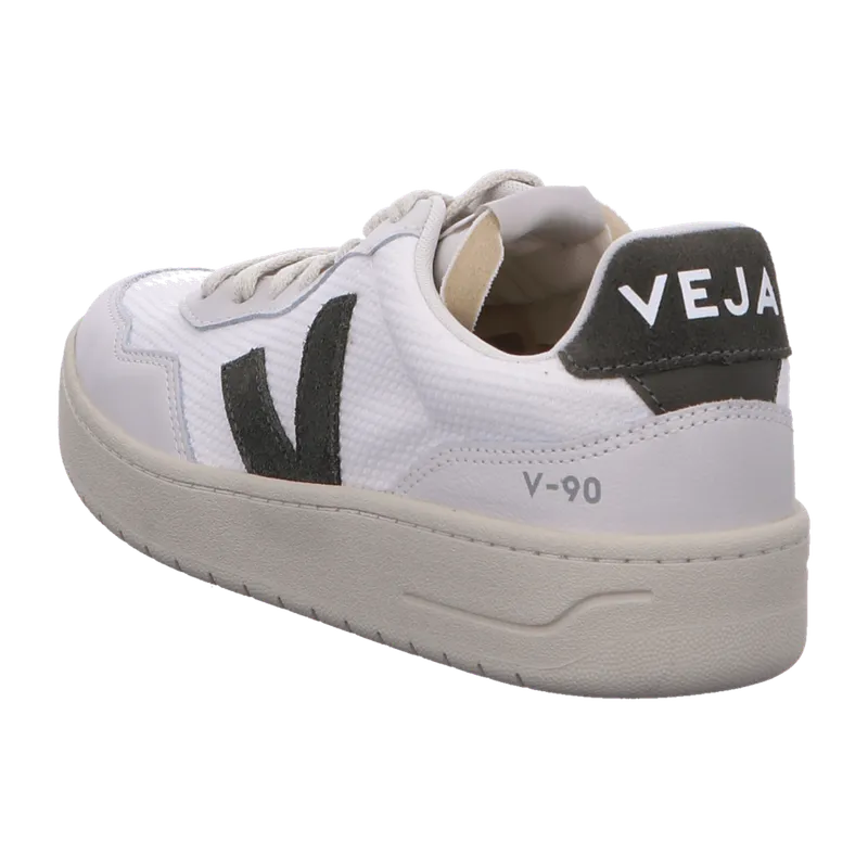 Veja Veja Herren-Sneaker V-90 B-Mesh White Kaki – Produktbild 4 von 8