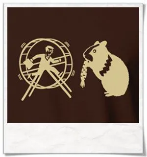 Picopoc Picopoc T-Shirt Hamster und das Hamsterrad, Braun, – Produktbild 2 von 4