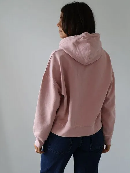 Kultgut Kultgut Kuschelig weich- Vintagelook- Hoodie/ Die kleine Nachtigall, Rosa (rosenholz), – Produktbild 4 von 4